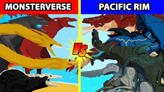 Monsterverse Kaiju vs Pacific Rim Kaiju  Kaiju Animation [upl. by Bouchard]