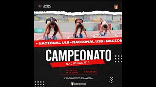 Campeonato Nacional de Atletismo Categoría U18  2024  Jornada 1 [upl. by Ire]