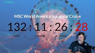 MSC World America Inaugural Cruise Countdown Day 132 AAhab1 show [upl. by Worthington]