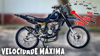 TESTEI O TOP SPEED DA YAMAHA DT LC ARTILHADA A 100CC  STOWNAS [upl. by Kulda]