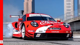 Porsche 911 RSR with Coca Cola Design On Public Roads [upl. by Odnomor]