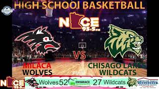 Girls Basketball Milaca at Chisago Lakes [upl. by Hodess]