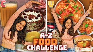 Eating In Alphabetical Order for 24 HOURS A to Z Food Challenge [upl. by Ihcas]