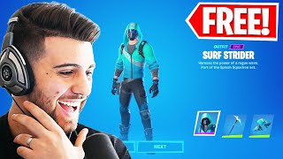 How To Unlock A FREE Fortnite Skin Surf Strider Intel Pack [upl. by Asia360]