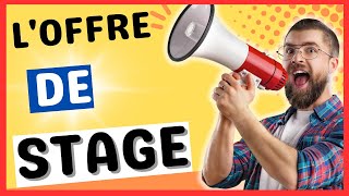 ENTRETIEN DE STAGE OFFRE DE STAGE ✅ [upl. by Ettore]