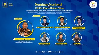 SEMINAR NASIONAL DAN CALL FOR PAPERS HUKUM PIDANA 2024  FH UII amp MAHUPIKI [upl. by Llednahc]