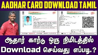 Download Aadhaar Card Online in Tamil 2024  StepbyStep Guide [upl. by Tahpos22]