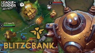 GANCHOS TÁCTICOS🖐️🤖  COMO JUGAR BLITZCRANK SUPPORT  League of Legends Wild Rift  XeparTG [upl. by Aikenahs]