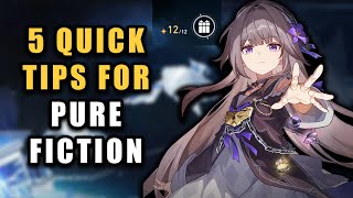 5 Quick Tips to Help in Pure Fiction  Easy F2P Guide  Honkai Star Rail [upl. by Thoer]