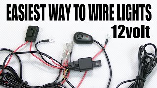 How To Wire In Relay Harness For Lights SIMPLE [upl. by Anaiviv]