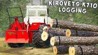 Farming Simulator 19  EXTREME LOGGING  KIROVETS K710 [upl. by Livia464]