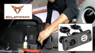 Cupra Formentor  Lighter socket and USB charger in the trunk [upl. by Fabiolas347]