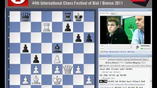 Alexei Shirov  Magnus Carlsen Biel Bienne 2011 Round 7 Analysis [upl. by Attenehs]