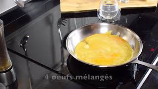 Comment cuisiner une omelette dans une poêle en inox [upl. by Urban307]