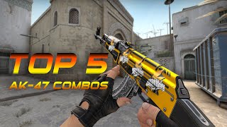 TOP AK47 stickers combinations  Showcase and gameplay 4K60FPS [upl. by Yecnahc]