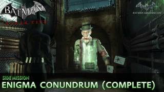 Batman Arkham City  Enigma Conundrum The Riddler  Side Mission Walkthrough [upl. by Weil]