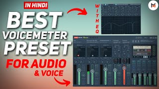 VOICEMETER Preset For Best Audio and Voice ⚡🔥  With Added EQ Settings 🔥🔥  2024 Preset [upl. by Geminian16]