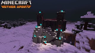 Minecraft 116  BlackStone and Crimson Castle How to Build [upl. by Hardden]