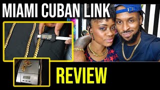 Miami Cuban Link Review  Daniel Jewelry Inc Unboxing 13mm 24in 18K Gold [upl. by Leboff]