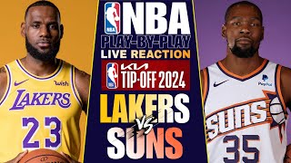 🔴LAKERS vs PHOENIX SUNS │ LIVE NBA Basketball Game PlayByPlay Reaction amp Scoreboard [upl. by Nyrehtak]