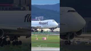 Flexport  B74745EF  N485MC  인천공항 착륙 shorts 인천공항 aviation incheonairport planes [upl. by Atinaj]