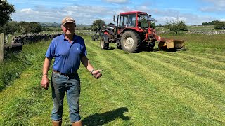 TIME TO MOW HAYMAKING SEASON  DALE FARM 2021 cutting for meadow haylage hay meadows Peak District [upl. by Adniralc928]