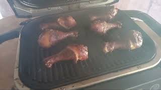 Ninja woodfire grill chicken legs smoked No sauce [upl. by Aranahs98]