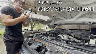 2022 F250 Tune and Delete DCRCCV Instal [upl. by Dael]