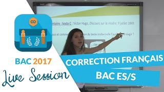 Bac Blanc ESS  Correction en live de lépreuve de Français [upl. by Oringas]