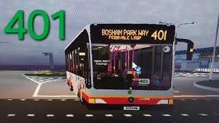 Roblox TTSR Bosham MercedesBenz Citaro Batch 3  SG1695B on 401 Short ride [upl. by Chasse]