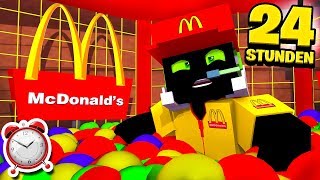 24 STUNDEN EINGESPERRT im McDonalds  Minecraft DeutschHD [upl. by Angelo]