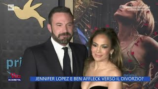 Jennifer Lopez e Ben Affleck verso il divorzio  La Vita in diretta 29052024 [upl. by Zohara]