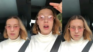 Millie Bobby Brown  Instagram Live Stream  November 8 2018 MillieBobbyBrown [upl. by Seugram]