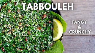 How to make Tabbouleh  Lebanese Herb amp Bulgur Salad [upl. by Ylagam]