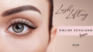 Lash Lifting Online Schulung  Preview [upl. by Allina]