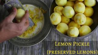 Lemon Pickle  Preserved Lemons Recipe  quick and easy Indian style recipe [upl. by Nanreik659]