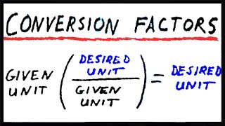 💥 Cómo hacer FACTORES de CONVERSIÓN SIMPLES  Química [upl. by Orhtej]