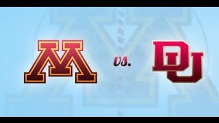 Gopher Hockey vs Denver Final WCHA Home Series [upl. by Colp]