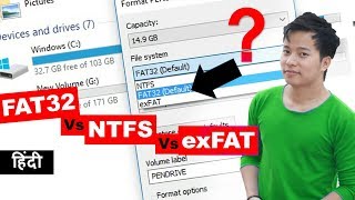 What is file system  Fat32 vs NTFS vs exFAT Big Difference  kya antar hai [upl. by Nivad]