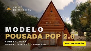 CHALE PRÉFABRICADO MODELO POUSADA POP 20  RECOMENDAÇÃO DE CASAS [upl. by Adnwahs31]