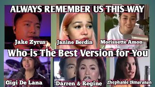 Who is The Best For You ALWAYS REMEMBER US THIS WAY jakezyrus janin morissette Viralvideo [upl. by Perl171]