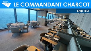 Le Commandant Charcot Luxury Polar Ice Breaking Cruise Ship Tour Ponant [upl. by Silera996]