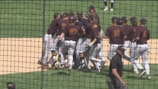 Baseball Minnesota Crookston walks off UMary [upl. by Aekerly]