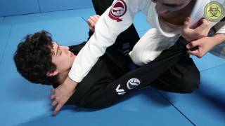 Face Crank Knee Slide  How to BJJ Techniques [upl. by Ainedrag]