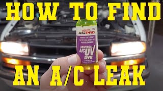 How To Find An AC Leak Using Dye  ALL CARS AND TRUCKS [upl. by Darbie]