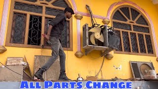 LG AC outdoor PCB Motor and Sensors change in Pipra Bazar EHSAN [upl. by Bette137]