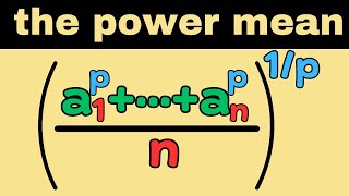 why is the power mean so important [upl. by Valentijn299]