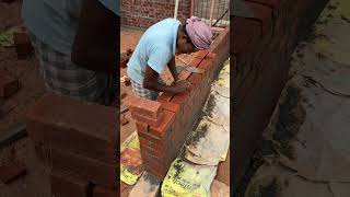 Flemish Bond 9 inch Brick Work construction constructionproject civilsite home civil [upl. by Dzoba]