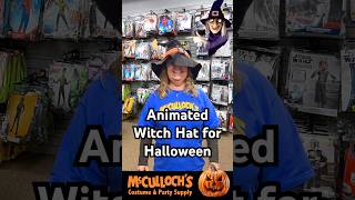 Animated Cackling Witch Hat for Spooky Halloween fun shortsvideo halloween costumes [upl. by Enovahs]