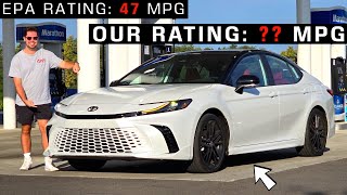 Whats the ACTUAL Fuel Economy We TEST the 2025 Toyota Camry  RealWorld Highway MPG Test [upl. by Ahsemik]